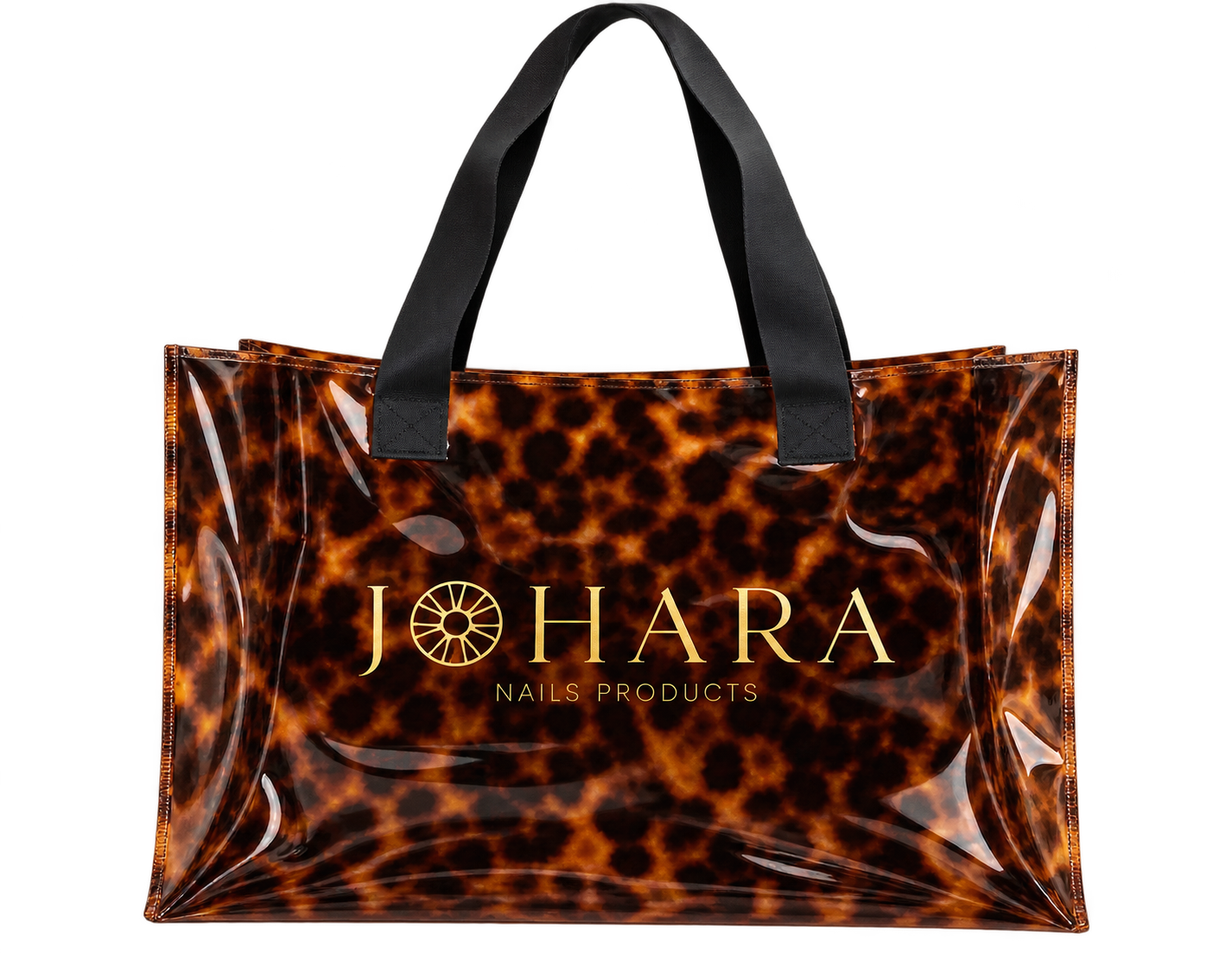 Sac cabas tortoiseshell brillant JOHARA Sac tortoise – Image 1